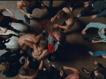 Movie still from “NOISY - I Wish I Was A” (2020), directed by João Retorta – Wide shot, Overhead angle