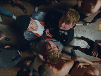 Movie still from “NOISY - I Wish I Was A” (2020), directed by João Retorta – Wide shot, Overhead angle