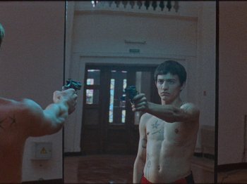 Movie still from “NOISY - I Wish I Was A” (2020), directed by João Retorta – Medium shot, Low angle