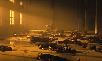 Movie still from “HUSKY - Never-Ever” (2020), directed by Evgenii Bakirov – Extreme Wide shot, High angle