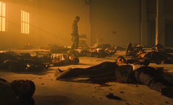 Movie still from “HUSKY - Never-Ever” (2020), directed by Evgenii Bakirov – Wide shot, High angle