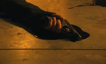 Movie still from “HUSKY - Never-Ever” (2020), directed by Evgenii Bakirov – Extreme Close Up shot, Overhead angle