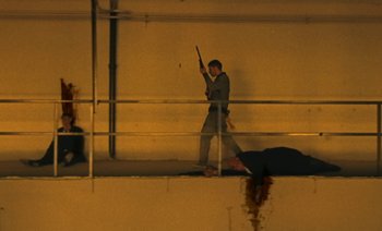 Movie still from “HUSKY - Never-Ever” (2020), directed by Evgenii Bakirov – Wide shot, Overhead angle
