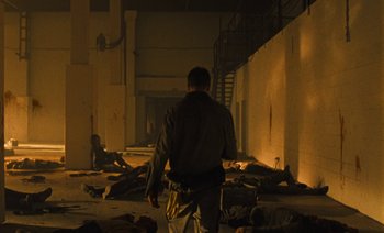 Movie still from “HUSKY - Never-Ever” (2020), directed by Evgenii Bakirov – Wide shot, High angle