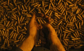 Movie still from “HUSKY - Never-Ever” (2020), directed by Evgenii Bakirov – Extreme Close Up shot, Overhead angle