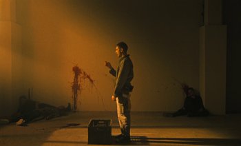 Movie still from “HUSKY - Never-Ever” (2020), directed by Evgenii Bakirov – Wide shot, High angle