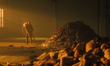 Movie still from “HUSKY - Never-Ever” (2020), directed by Evgenii Bakirov – Wide shot, Low angle