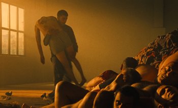 Movie still from “HUSKY - Never-Ever” (2020), directed by Evgenii Bakirov – Wide shot, High angle