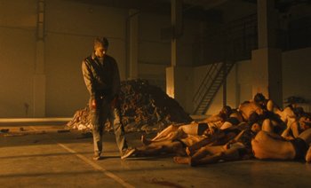 Movie still from “HUSKY - Never-Ever” (2020), directed by Evgenii Bakirov – Wide shot, High angle