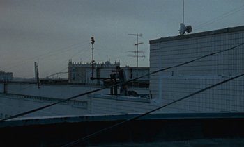Movie still from “HUSKY - Never-Ever” (2020), directed by Evgenii Bakirov – Extreme Wide shot, Low angle