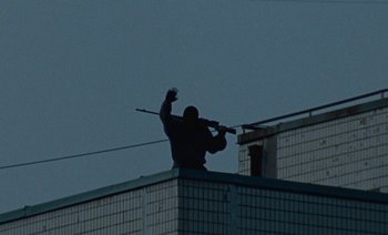 Movie still from “HUSKY - Never-Ever” (2020), directed by Evgenii Bakirov – Wide shot, Low angle