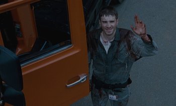 Movie still from “HUSKY - Never-Ever” (2020), directed by Evgenii Bakirov – Medium shot, High angle