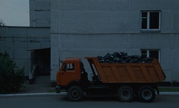Movie still from “HUSKY - Never-Ever” (2020), directed by Evgenii Bakirov – Wide shot, Low angle