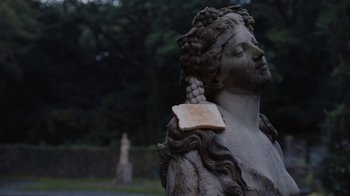 Movie still from “Kelly Lee Owens feat. John Cale - Corner Of My Sky” (2020), directed by Kasper Häggström – Close Up shot, Low angle