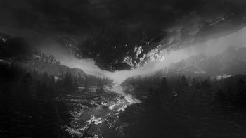 Movie still from “Active Child - Color Me” (2020), directed by Martin De Thurah – Extreme Wide shot, Overhead angle