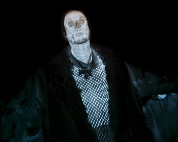 Movie still from “Flatbush ZOMBiES - Afterlife” (2020), directed by Arnaud Bresson – Extreme Close Up shot, Low angle