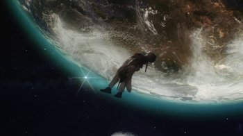 Movie still from “Beyoncé (Trailer) - Black Is King” (2020), directed by Jenn Nkiru – Extreme Wide shot, Overhead angle