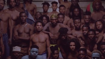 Movie still from “Beyoncé (Trailer) - Black Is King” (2020), directed by Jenn Nkiru – Extreme Wide shot, High angle