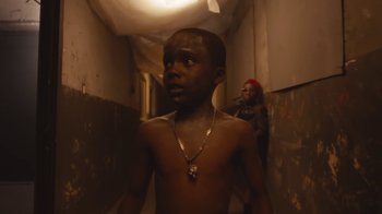 Movie still from “Beyoncé (Trailer) - Black Is King” (2020), directed by Jenn Nkiru – Close Up shot, Low angle