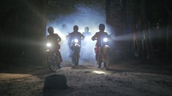 Movie still from “Beyoncé (Trailer) - Black Is King” (2020), directed by Jenn Nkiru – Wide shot, Low angle