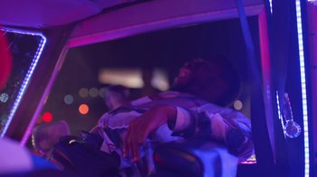 Movie still from “Beyoncé (Trailer) - Black Is King” (2020), directed by Jenn Nkiru – Medium shot, Low angle