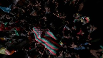 Movie still from “Beyoncé (Trailer) - Black Is King” (2020), directed by Jenn Nkiru – Extreme Wide shot, Overhead angle