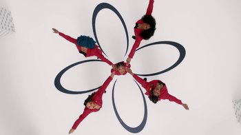 Movie still from “Beyoncé (Trailer) - Black Is King” (2020), directed by Jenn Nkiru – Extreme Wide shot, Overhead angle