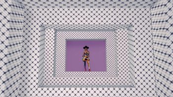 Movie still from “Beyoncé (Trailer) - Black Is King” (2020), directed by Jenn Nkiru – Wide shot, Overhead angle