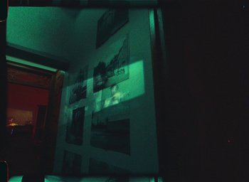 Movie still from “Lewis Del Mar - The Ceiling” (2020), directed by rubberband. – Extreme Close Up shot, High angle