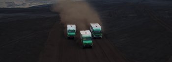 Movie still from “Woodkid - Goliath” (2020), directed by Yoann Lemoine – Extreme Wide shot, High angle