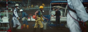 Movie still from “Woodkid - Goliath” (2020), directed by Yoann Lemoine – Wide shot, High angle