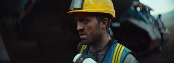 Movie still from “Woodkid - Goliath” (2020), directed by Yoann Lemoine – Close Up shot, Low angle