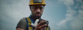 Movie still from “Woodkid - Goliath” (2020), directed by Yoann Lemoine – Extreme Close Up shot, Low angle