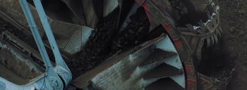 Movie still from “Woodkid - Goliath” (2020), directed by Yoann Lemoine – Extreme Close Up shot, Overhead angle