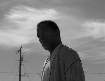 Movie still from “Leonard Cohen - The Hills” (2020), directed by Vincent Haycock – Close Up shot, Low angle