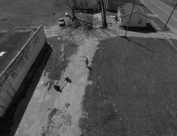 Movie still from “Leonard Cohen - The Hills” (2020), directed by Vincent Haycock – Extreme Wide shot, High angle