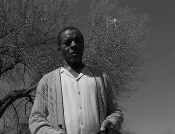 Movie still from “Leonard Cohen - The Hills” (2020), directed by Vincent Haycock – Close Up shot, Low angle