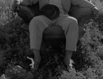 Movie still from “Leonard Cohen - The Hills” (2020), directed by Vincent Haycock – Medium shot, High angle