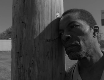 Movie still from “Leonard Cohen - The Hills” (2020), directed by Vincent Haycock – Close Up shot, Low angle