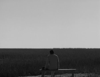 Movie still from “Leonard Cohen - The Hills” (2020), directed by Vincent Haycock – Wide shot, High angle