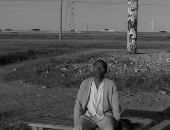 Movie still from “Leonard Cohen - The Hills” (2020), directed by Vincent Haycock – Medium shot, Low angle