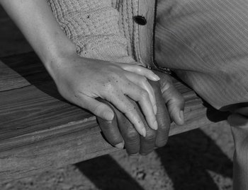 Movie still from “Leonard Cohen - The Hills” (2020), directed by Vincent Haycock – Extreme Close Up shot, High angle