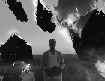 Movie still from “Leonard Cohen - The Hills” (2020), directed by Vincent Haycock – Medium shot, Low angle