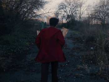 Movie still from “Anna Andreu - Torrent Sanguini” (2020), directed by Carles Pons Altimira – Medium shot, High angle