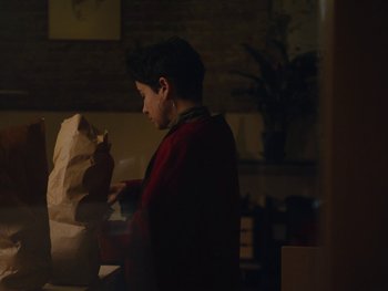 Movie still from “Anna Andreu - Torrent Sanguini” (2020), directed by Carles Pons Altimira – Medium shot, Over the shoulder angle