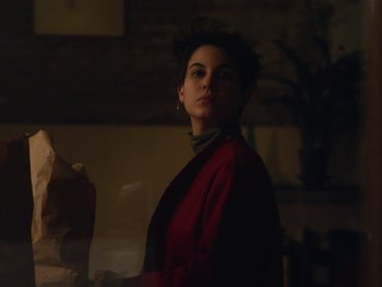 Movie still from “Anna Andreu - Torrent Sanguini” (2020), directed by Carles Pons Altimira – Medium shot, Low angle