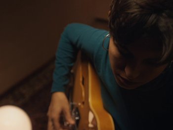 Movie still from “Anna Andreu - Torrent Sanguini” (2020), directed by Carles Pons Altimira – Medium shot, High angle