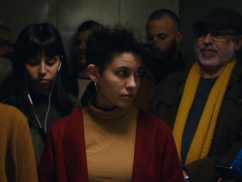 Movie still from “Anna Andreu - Torrent Sanguini” (2020), directed by Carles Pons Altimira – Medium shot, Low angle