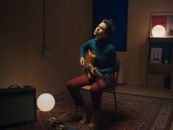 Movie still from “Anna Andreu - Torrent Sanguini” (2020), directed by Carles Pons Altimira – Wide shot, High angle