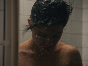 Movie still from “Anna Andreu - Torrent Sanguini” (2020), directed by Carles Pons Altimira – Extreme Close Up shot, Low angle